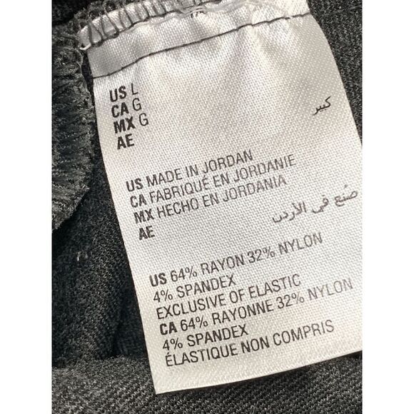 JM Collection Women's Elastic Waist Slim Fit High Rise Gray Leggings Size L - Picture 5 of 6